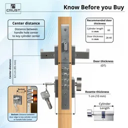 saze Stainless Steel Matte Handlesets image 4
