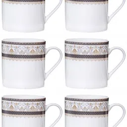 sonaki Pack of 6 Bone China Tea/Coffee Mug Set of 6pcs image 3