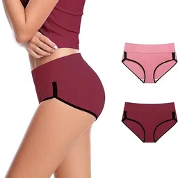 diving deep Pack of 3 Women Hipster Multicolor Panty image 1