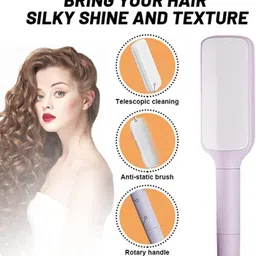 k.b.sales Self-cleaning Anti-static Massage Comb - Hair Brush for Adults and Kids image 3