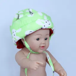 sbts Combo of Baby Infants Head,Back Protector & Safety Helmet with Straps (Set of 2) image 2