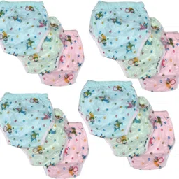 Daily Use Reusable Cotton Waterprrof Diaper Pack of 12-image-29