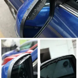 autobizarre Car Rear View Mirror Rain Eyebrow Weatherstrip Auto Mirror Rain Shield Car Mirror Rain Blocker image 2