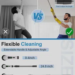 suvaniq 9-in-1 Cordless Electric Spin Scrubber & Mop – Multifunctional Cleaning Brush image 3