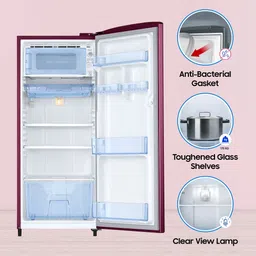 samsung 183 L Direct Cool Single Door 3 Star Refrigeratorwith Digital Inverter image 4