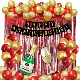 arv Happy Anniversary Decoration Kit For Home -46 Items Set For wedding anniversary-picture-11