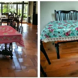 kashhtu Polyester 6 Seater Floral Table Cover-picture-24