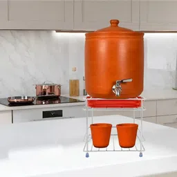 plastio Matka Kitchen Rack 100% Stainless Steel Matka Stand, Pot stand for Kitchen Steel image 5