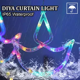 mprow 138 LEDs 3 m Multicolor Steady, Flickering Diya Rice Lights image 3