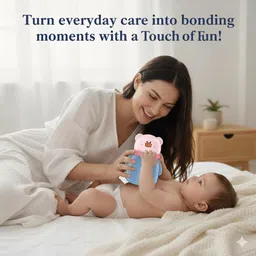 mirtonics The Little Lookers Portable Baby Powder Puff with Box Holder Container for image 5