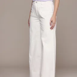 french connection Women Regular Mid Rise White Jeans image 2