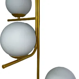 areezo Baldaz Ceiling Light Brushed Brass Effect 3 Lamp Pendant Living Room Lighting Chandelier Ceiling Lamp image 1