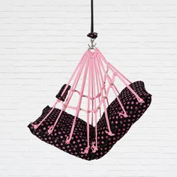 toyafox Cotton baby swing for Kids children chair jhula 1-6 Years Folding & Washable Swings image 3