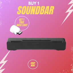 SYARA 20W Bluetooth Soundbar with 4 Hours Wireless Playback Bluetooth SpeakersRT387 20 W Bluetooth Soundbar-picture-10
