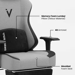 green soul Vision Pro Earth Gaming Chair|WFH|Memory Foam|4D Armrest Gaming Chair image 5