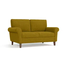urban ladder create Oxford 2 Seater Fabric Sofa in Olive Green Colour image 2