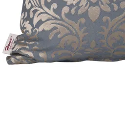 Home Blue & Gold-Toned Set of 5 Self Design Square Cushion Covers image 5