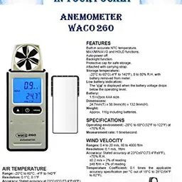 lutron Waco 260 Electronic Anemometer image 2