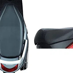 Guance Thread Fitting Artificial Leather Waterproof Seat Cover for Honda Activa 125 2018 (Black) image 1