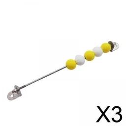 MERISHOPP®3xBusy Board Wooden Sensory Toy Practical Skill for Indoor Activities Yellow|Baby | Toys for Baby | Developmental Baby Toys image 2