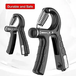 ZENITRAIN Hand Grip Gym with Counter Hand Gripper 5 to 60 Kg Adjustable Resistance Hand Grip Strengthener Hand Grip Workout Resistance Workout - Black image 2