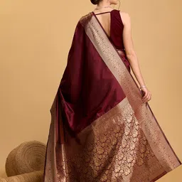 VEDANT VASTRAM Ethnic Motifs Woven Design Zari Saree image 5