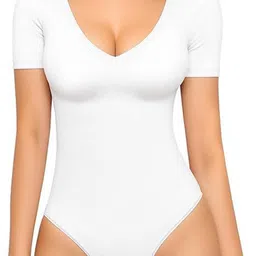 TRENDY ERA V Neck Bodysuit-image-53