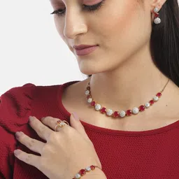 YouBella Gold-Plated Artificial Stones Studded Jewellery Set-picture-28