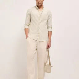 THE BEAR HOUSE Slim Fit Vertical Striped Long Sleeves Shirt image 4