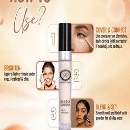 Fashion Colour High Coverage Liquid Concealer- 5 g- Natural 02 image 3