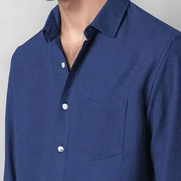 SZN Men Multi Solid Polyester Standard Casual Shirts image 4