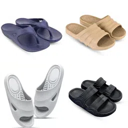 Feel alive Men Pack Of 4 Ultra-Comfortable Lightweight EVA Flip Flops-picture-11