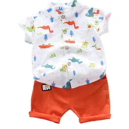 StyleCast x Revolte Boys Printed Shirt with Shorts image 1