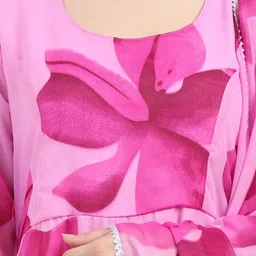 Raiyani Fashion Printed Maxi Ethnic Dress Comes with a Dupatta image 3