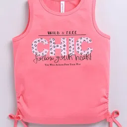 Ginie Kids Girls Round Neck Printed Cotton Tank Top-picture-23