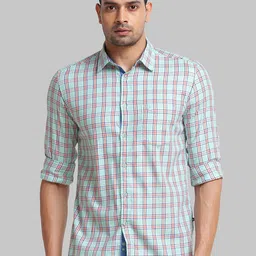 Parx Men Slim Fit Opaque Checked Casual Shirt-picture-42