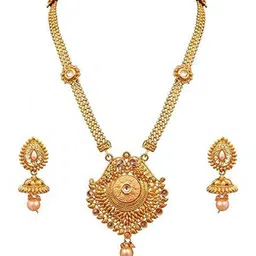 Sitashi Copper-Plated Copper Necklace & Earrings-picture-37