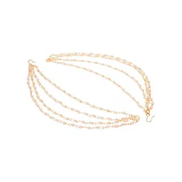 Anouk Gold Plated Pearls Beaded Layered Classic Ear Chains image 3