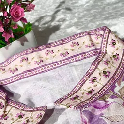 SHREE LAXMINARAYAN EXPORT Floral Printed Mandarin Collar Straight Kurta image 2