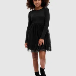 GAP Girls Round Neck Fit and Flare Dress-picture-39
