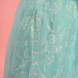 Anouk Rustic Women Floral Yoke Design Thread Work Kurta image 3