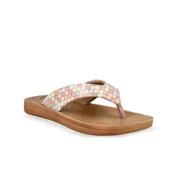 Aeroblu Women Printed Open Toe T-Strap Flats-picture-19