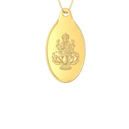 joyalukkas Joyalukkas2 Grams 24 KT Goddess Lakshmi Gold Pendant-picture-18