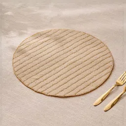 Home Centre Drake Opulence Off-White & Beige Embellished Beaded Glass Table Placemats-image-88