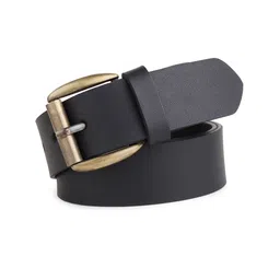 Metronaut Men Textured Leather Formal Belt image 3