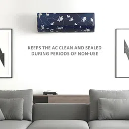 RUBOXA Blue & White Printed Stretchable AC Cover image 3