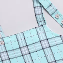 SNUGGLY MONKEY Checked Pinafore Dress image 5