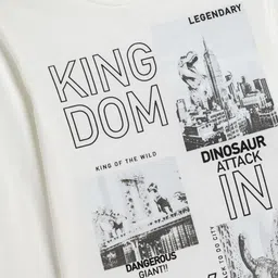 Koton Boys Printed V-Neck T-shirt image 3
