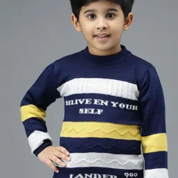Anixa Boys Pack of 2 Striped Woollen Sweater Vest-image-62