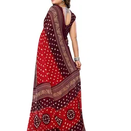 Moda Rapido Bandhani Poly Georgette Saree image 4
